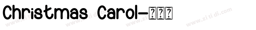 Christmas Carol字体转换